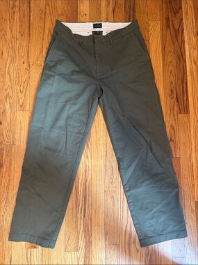 J. Crew 31 x 30 Olive Chino Pants - Men's Straight Fit